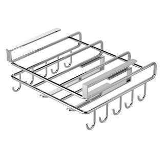 Kệ Bếp Tủ Upside Down Đục Lỗ Giá Đỡ Cốc Đồ Dùng Nhà Bếp Móc Rag Thớt Kệ Bảo Quản Dụng Cụ Tiện Dụng Gia Đình 12.19 PWP6