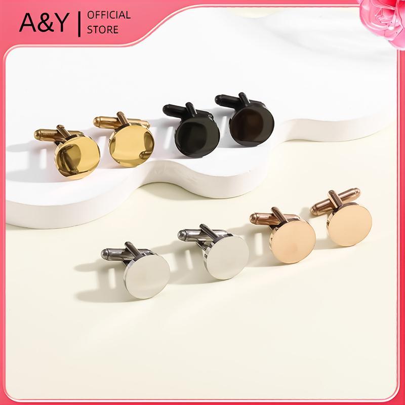 Khuy thép không gỉ tròn đánh bóng 15mm, dạng A & Y