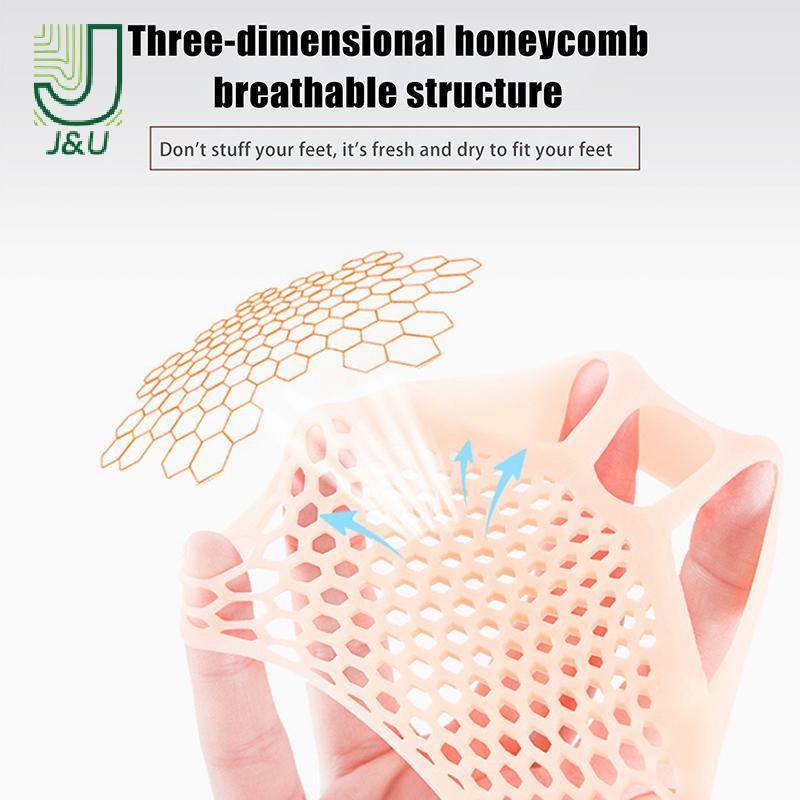 J & U Silicone Gót Chân Bảo Vệ Miếng Lót Chân Trước Plantar Fasciitis Nam Nữ Phòng Ngừa Đau Chân Mới