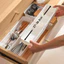 Dụng cụ sắp xếp ngăn kéo lưu trữ bằng kính thiên văn - Hộp đựng thuốc văn phòng phẩm đựng dao kéo có ngăn tách