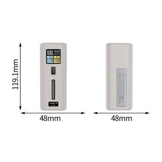 Bảo vệ bộ sạc di động NOOKSTORY, chống sốc với túi sắp xếp dây buộc, silicon mềm chất lượng cao chống rơi Vỏ bảo vệ toàn diện cho du lịch CUKTECH 10