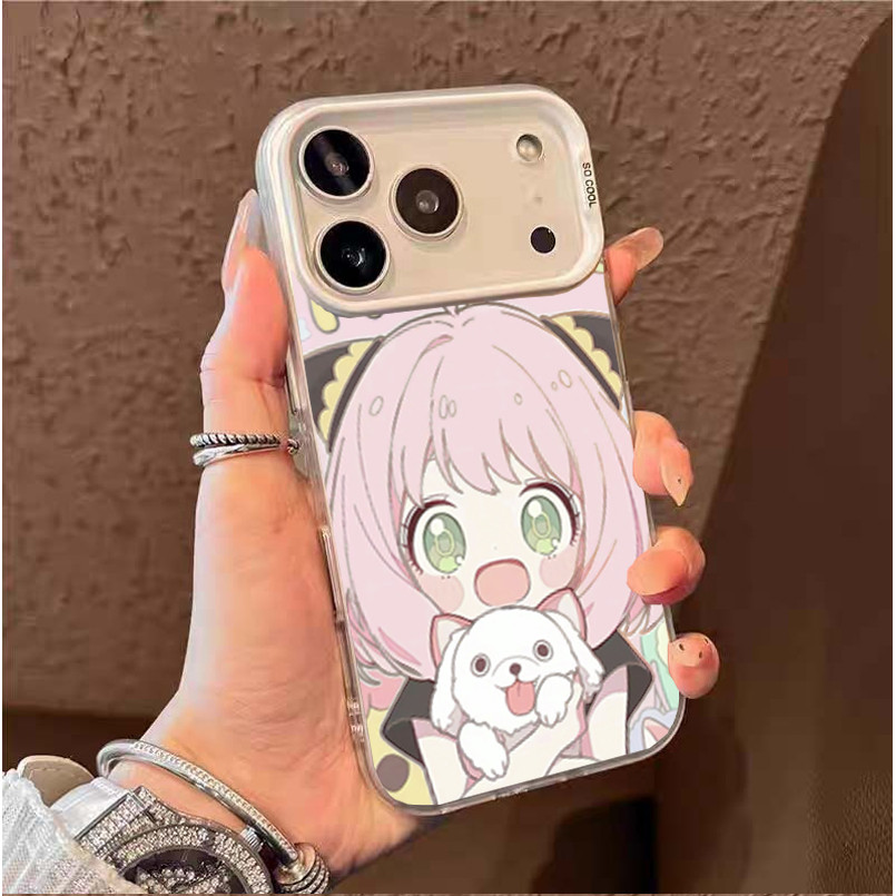 SPY X FAMILY Anime Kawaii Anya Dành Cho Samsung Galaxy S20 S21 S22 S23 S24 Ultra Plus S20FE S23FE Vỏ Matte Laser IMD Phim Hoạt Hình Cứng