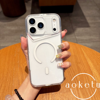 Lưỡi dao trong suốt eo nhỏ hút từ tính thích hợp cho vỏ điện thoại iPhone 17 Promax Apple 14 silicone 16 Promax / 15 bao gồm tất cả chống rơi 13 vỏ bảo vệ