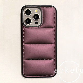 Thích hợp cho Apple 17promax màu cam xuống mùa thu đông vỏ điện thoại iPhone 16pro đơn giản 15 / 14 / 13pro bao gồm tất cả vỏ bảo vệ thời trang thương hiệu hợp thời trang
