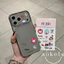 Sáng tạo cửa sổ lớn TPU hình tròn mỏng DIY hình con chó con dán vỏ điện thoại thích hợp cho iPhone 11 12 13 14 15 16 17 Pro max mờ bao gồm tất cả vỏ chống rơi