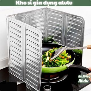 Tấm Chắn Dầu Mỡ Bếp Ga Gấp Gọn Chắn Gió Cách Nhiệt Nhôm Dày Size 32.5x84cm – Kho sỉ gia dụng alulu