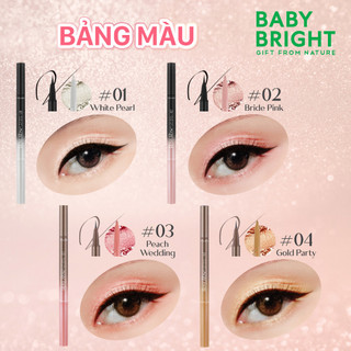 Bút Kẻ Mắt Và Sáp Mắt Baby Bright Rosy Rose Eyeliner And Eye Lighter 0.3ml + 0.2gr