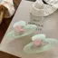 HFSHY Kẹp Tóc Hình Bầu Dục Có Hạt Hồng, Thời Trang Cho Đi Dạo Và Hàng Ngày