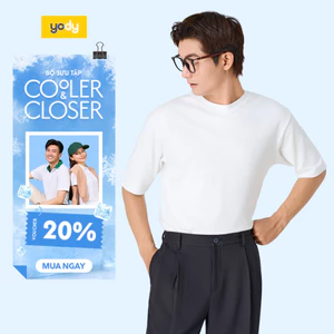 Áo thun T-shirt Nam YODY dáng slimfit cơ bản, vải cotton mềm mại MCTS25S008