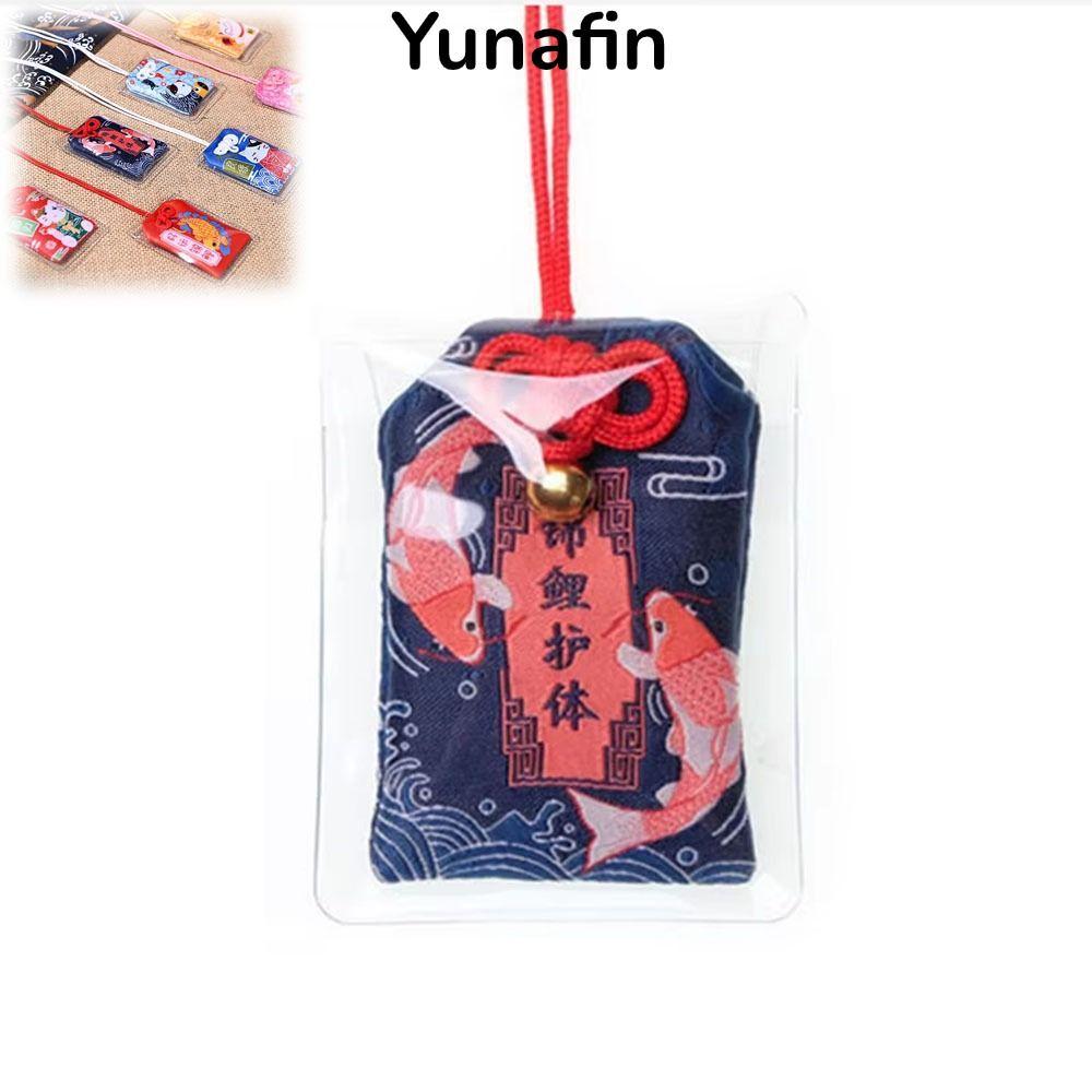 Yunafin Bùa May Mắn Omamori - Móc Khóa Mặt Dây Chuyền Bảo Vệ Sức Khỏe và May Mắn Phong Cách Nhật Bản
