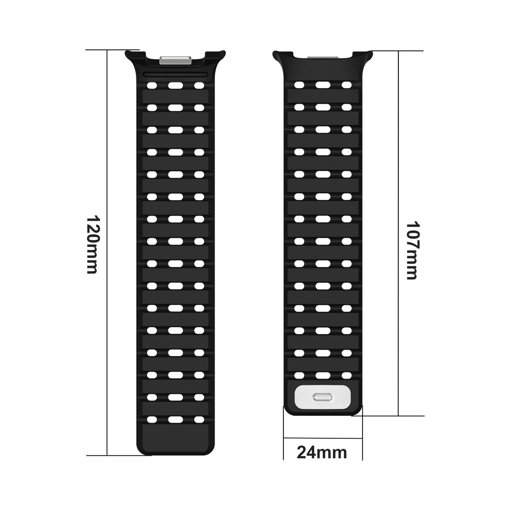 Không có khoảng cách dây đeo silicon từ tính cho vòng tay Samsung Galaxy Watch 8 40mm 44mm / 8 Classic 46mm