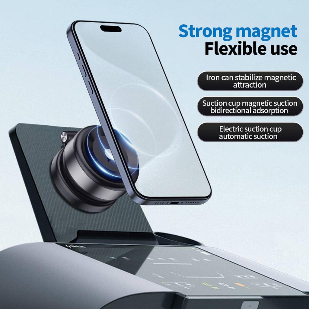 Vacuum Magnetic Phone Stand Phone Car Mount Retractable Holder Strong Magnetic Cellphone Stand Electric Vacuum pomervn