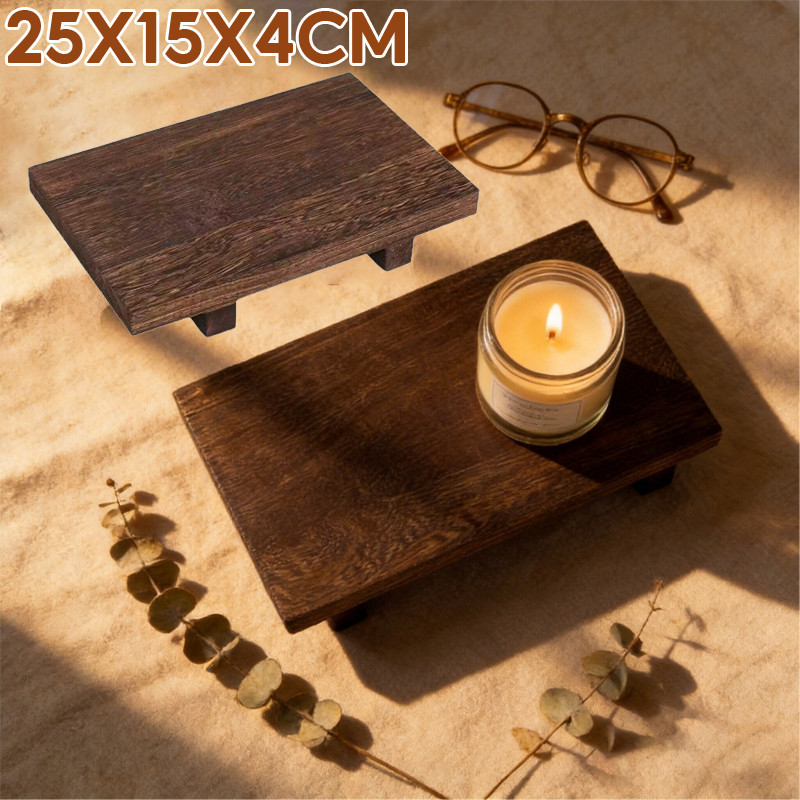 Retro Log Hương Liệu Nước Hoa Khay Đựng Đồ Trang Sức,để Bàn đa Năng, đựng Trang Sức, Chìa Khóa, Tinh Dầu