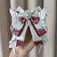 AMBU Itabag Trang trí, Phụ kiện nơ dài Streamers pha lê ItaBag, Trang sức thủ công Kawaii Thắt nơ Gothic Cánh thiên thần Túi nơ Mặt dây chuyền Phụ kiện Cosplay