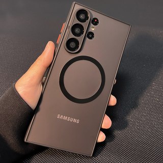 AUOVIEE Vỏ trong suốt chống sốc mờ sang trọng Thích hợp cho Samsung GALAXY S 26 S25 S23 S22 Note 20 Ultra Plus S21 S20 S23 S24 S25 Fe Thích hợp để thu hút từ tính Mg