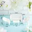 HFTOY 4 Chiếc Trắng DIY Nhà Búp Bê Thu Nhỏ Phòng Khách Cổ Sofa Bàn Mô Hình Đồ Chơi Trẻ Em ~