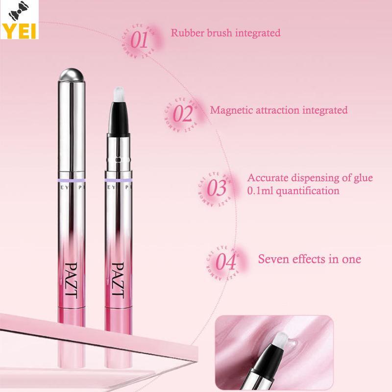 Bút từ tính mắt mèo 6 trong 1 gel sơn móng đa năng cho móng lười biếng, bút hạt từ tính dụng cụ chăm sóc móng