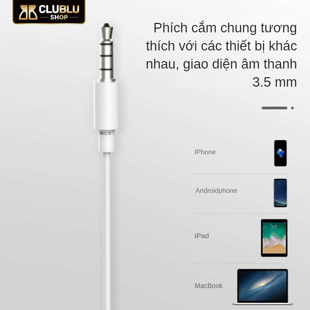 Tai Nghe Có Dây 3.5mm Nhét Tai hoco Có Mic Bass Mạnh Âm Thanh Hay Chơi Game Học Tập Văn Phòng