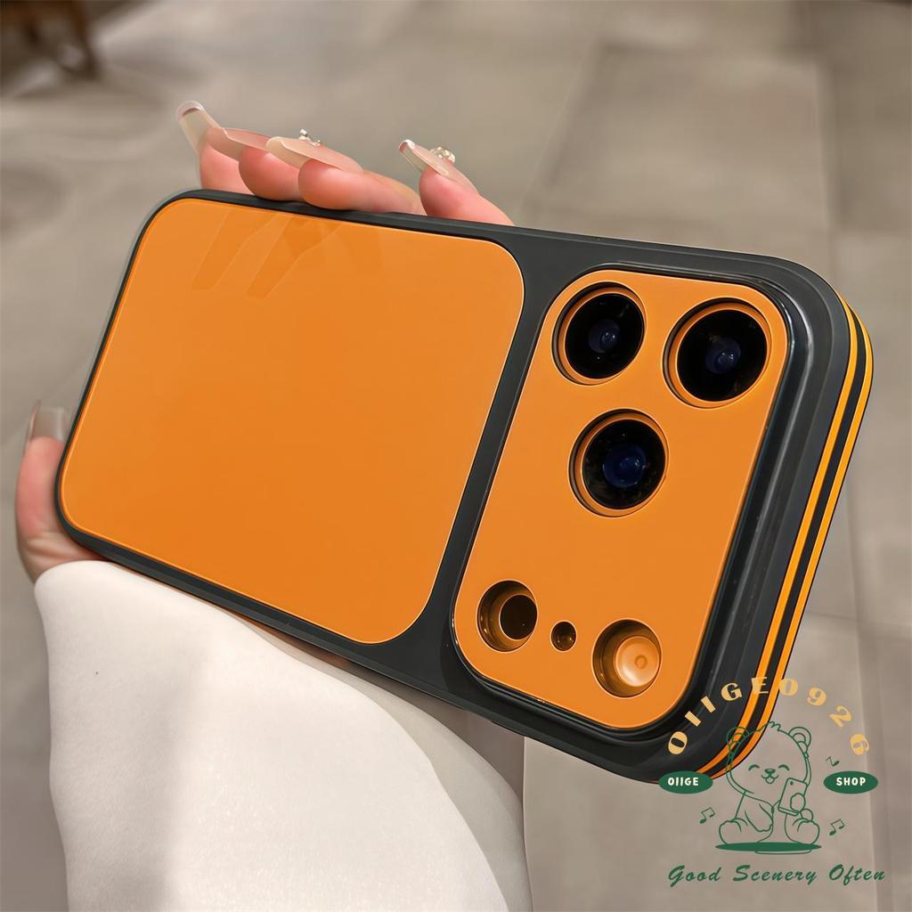 【 Ốp lưng iPhone17 】 Túi khí màu họa tiết da Vỏ điện thoại iphone17 Pro Max 16 15 14 13 cho vỏ iPhone Vỏ mềm silicon TPU chống sốc