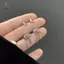 Hộp 6 cái bông tai hồng zircon hình trái tim và mây, style mặt trăngpunk ngọt ngào - Trang sức thời trang cho nữ