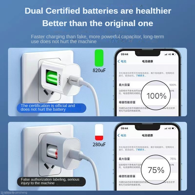 Củ Sạc nhanh Pisen chính hãng PD 20W hỗ trợ sạc nhanh an toàn không nóng máy BH 6 tháng