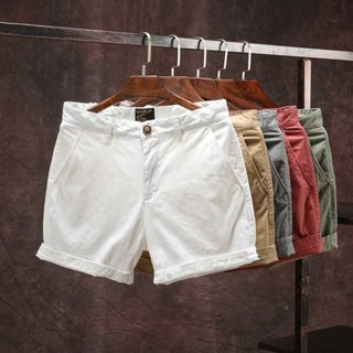 Quần short nam ESEA màu trơn, chất lượng cao, đàn hồi tốt, phong cách Nhật Bản