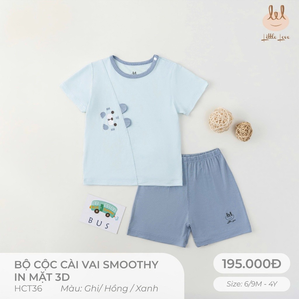 BỘ CỘC TAY VẢI SỢI TRE KHÁNG KHUẨN[ SIÊU MỀM, MÁT, MỊN CO DÃN VÀ THẤM HÚT TỐT] SZ CHO BÉ TỪ 6/9M - 4Y (HCT36)