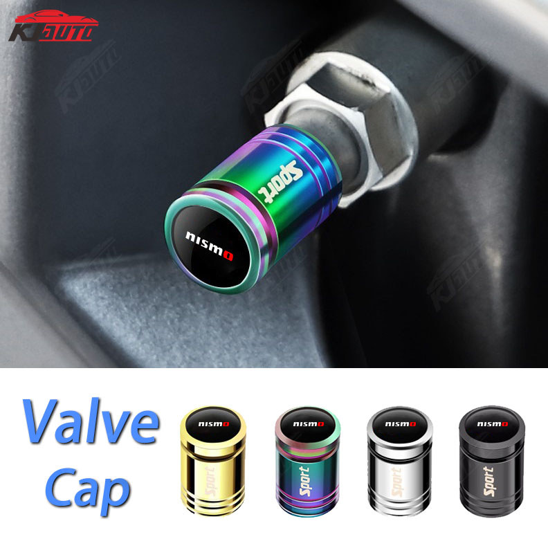 Nắp van hợp kim Nissan Nismo Bảo vệ lốp xe khỏi rò rỉ khí Phụ kiện trang trí ô tô