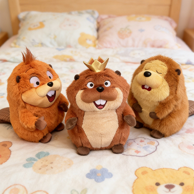 Anime Phễu Mabel Beaver Sang Trọng Búp Bê Kawaii Mềm Lông Tơ Hải Ly Nhồi Bông Động Vật Sang Trọng Đồ Chơi Quà Tặng Sinh Nhật Trang Trí Nhà