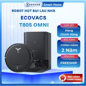 Robot Hút Bụi Lau Sàn Ecovacs Deebot T80S Omni - Lực hút 24.800Pa - Bảo hành 24 tháng