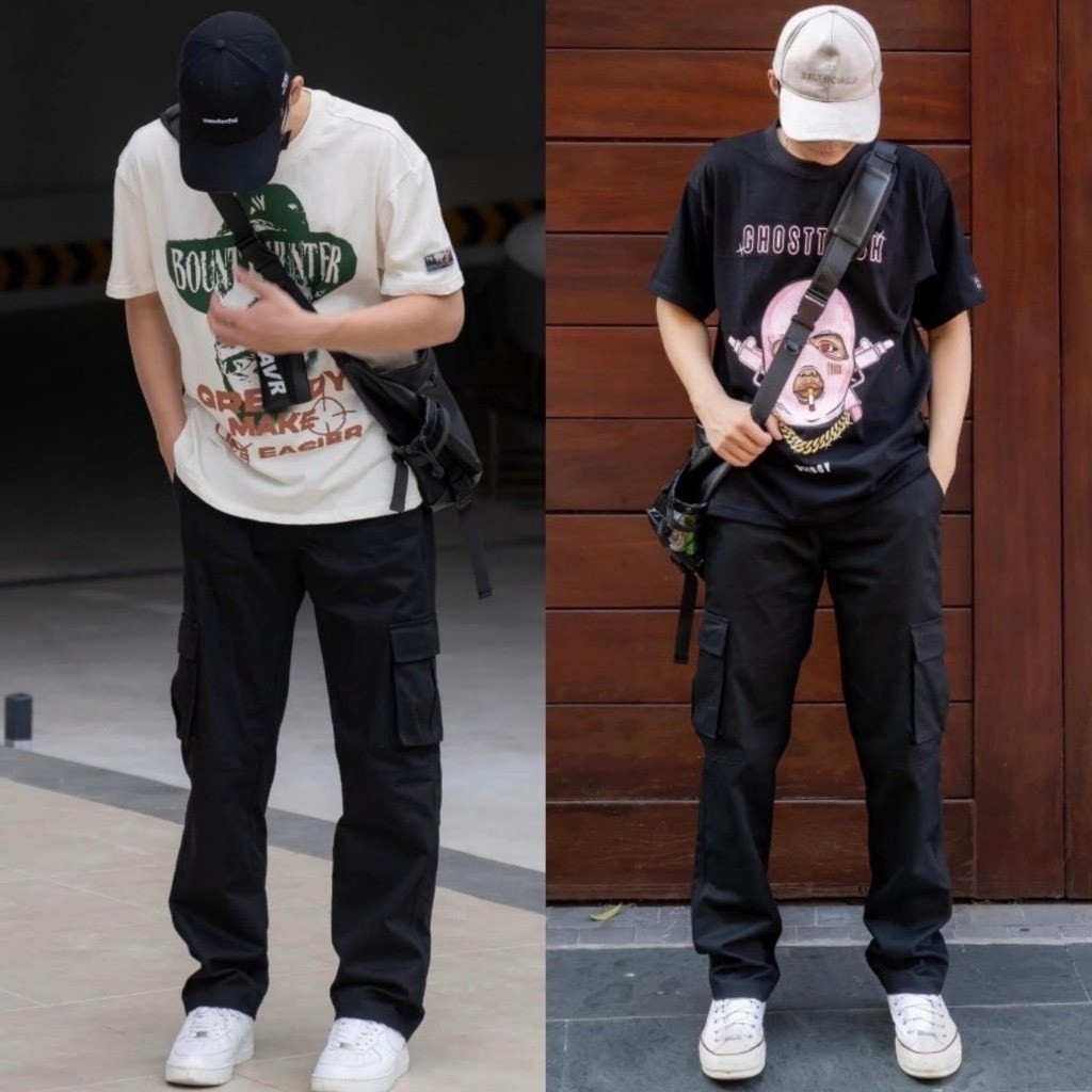 Quần Jogger Kaki - JG4 Quần Jogger Kaki Nam Túi Hộp Cạp Chun Có Dây Rút, Tôn Dáng Xmen Fashion 68
