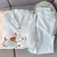 Shop Dachshund Chó Hoạt Hình Mây Cotton Nguyên Chất Gạc Bộ Đồ Ngủ Nữ 2026 Xuân Thu Dài Tay Cardigan Loungewear Mùa Hè