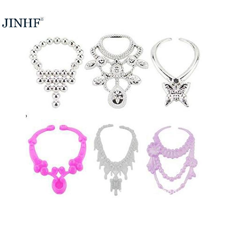 JINHF 20 Chiếc Đa Năng Bông Tai Vòng Tay Thái Cho 1 / 6 Phụ Kiện Búp Bê Bộ Thời Trang Búp Bê Bé Gái Trang Sức DIY Trang Trí Đồ Chơi HOT
