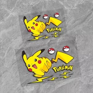 Xe Máy Điện Xe Máy Dán Xe Hoạt Hình Nhảy Pikachu Cửa Sổ Cơ Thể Trầy Xước Chặn Trang Trí Miếng Dán Hoa 26.3.26