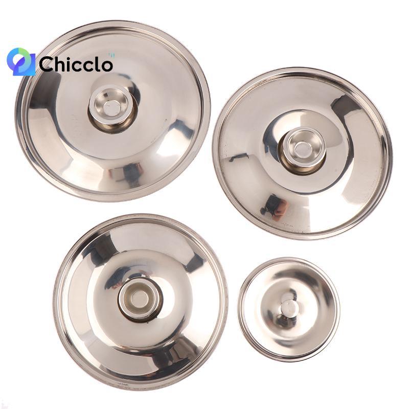 [chiccloset0] Nắp nồi tròn 10-26cm Vỏ nồi bằng thép không gỉ Thiên Thay thế nắp đậy thực phẩm nhà bếp đa năng Đồ dùng nhà bếp Đẹp