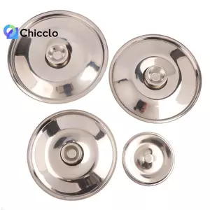 Nắp nồi tròn 10-26cm Vỏ nồi bằng thép không gỉ Thiên Thay thế nắp đậy thực phẩm nhà bếp đa năng Đồ dùng nhà bếp Đẹp