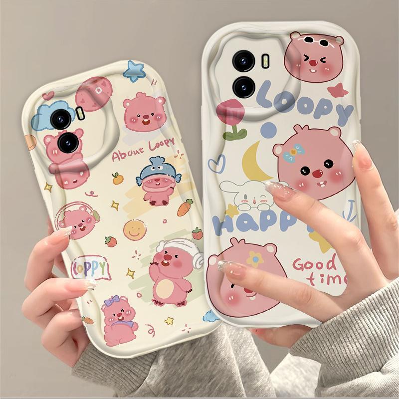 Thích hợp cho VIVO Y15S Y15A Y01 3D Bé Gái TPU Mềm Hoạt Hình Dễ Thương Loopy Vỏ Điện Thoại Chống Sốc