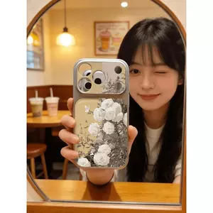 Gỗ bông ấm cành Phù hợp với vỏ điện thoại iPhone 17 Pro Max mẫu mới sáng tạo
