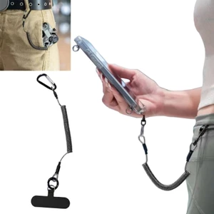 Điện thoại chống trộm Yoo Tether Dây buộc điện thoại phổ thông Giá đỡ dây lò xo có thể thu vào