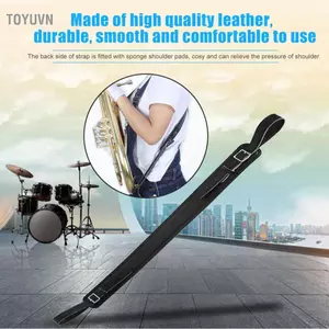 toyuvn Dây đeo vai bằng da PU có thể điều chỉnh độ dài cho phụ kiện nhạc cụ Tuba