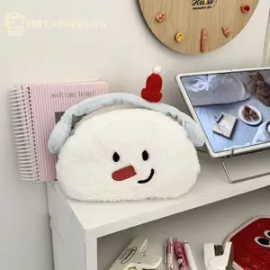 Ge Hoạt Hình Dễ Thương Người Tuyết Sang Trọng Hộp Đựng Bút Kawaii Dung Tích Lớn Văn Phòng Phẩm Túi Bảo Quản Đa Năng Đồ Dùng Văn Phòng Phẩm n