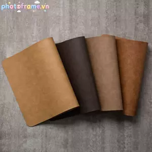 Khung Ảnh 1 Chiếc Nhẹ Sang Trọng Da Chắc Chắn Placemat Cà Phê Nâu PU Bàn Thảm Chống Thấm Nước Chống Dầu Tấm Cách Nhiệt Bát Miếng Lót Trang Trí Bàn VN