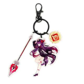 Genshin Gantungan kunci acrylic Vision Pedang Top quality Keychain - 3K Hutao