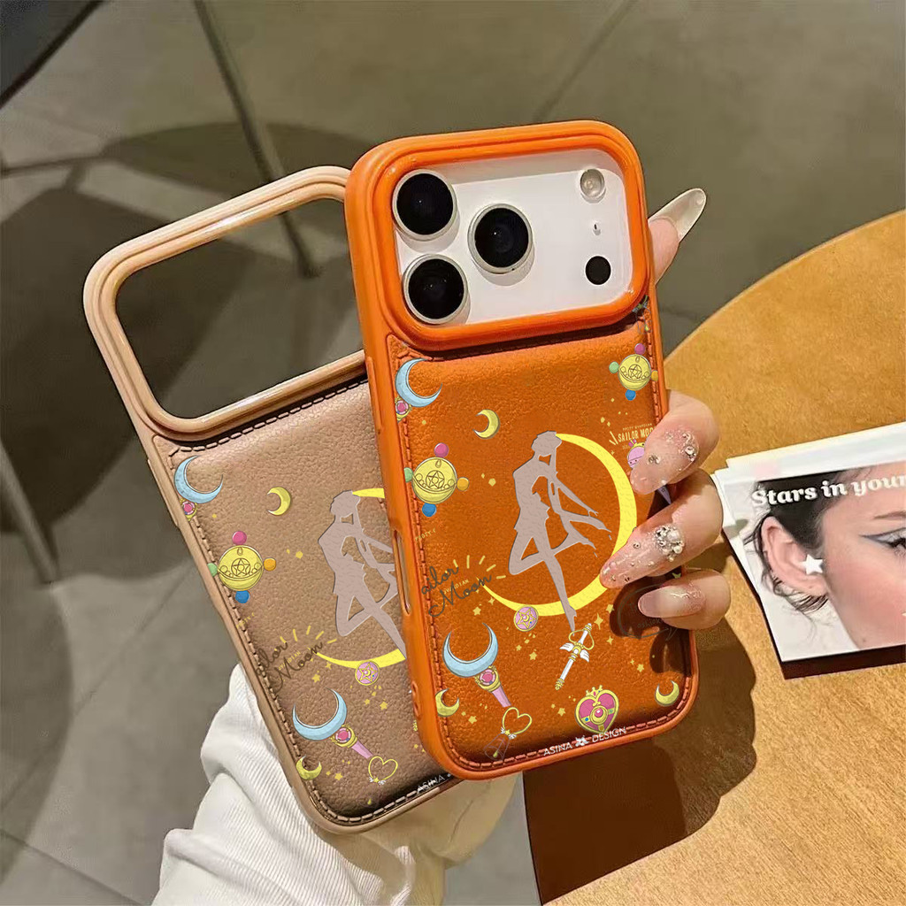 Ốp lưng Sailor Moon Họa Tiếng Cưng Đẹp Chống Sốc Da Gai Bảo Vệ Camera Cấp iPhone 17/16/15/14/13/12/11/X/XS Max Pro M