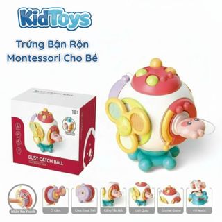 Khối bận rộn Montessori 6 mặt KidToys – đồ chơi cầm tay phát triển kỹ năng cho bé