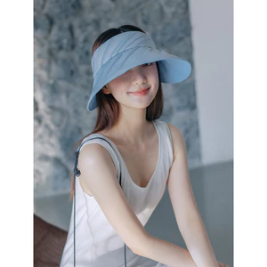 Mũ nữ organza keo màu ánh sáng, chống tia cực tím và nắng