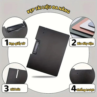 Bìa hồ sơ Kẹp Đứng A4 - Màu đơn sắc trẻ trung bắt mắt - Bìa trình ký- File Bảng Kẹp Tài Liệu Văn Phòng lịch sự