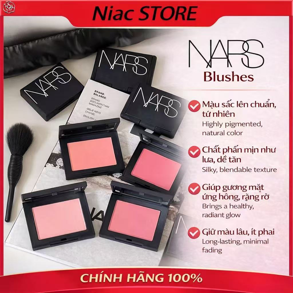 【Chính Hãng】Phấn Má ℕ𝔸ℝ𝕊 𝐁𝐥𝐮𝐬𝐡 𝐅𝐚𝐫𝐝 𝐀̀ 𝐉𝐨𝐮𝐞𝐬 4.8g Mẫu Mới 2025 Fullbox/Fullsize | Nhẹ Mặt, Dễ Dùng