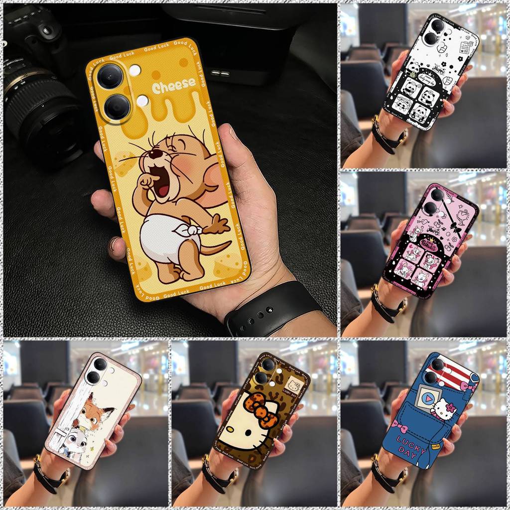 Ốp Điện Thoại TPU Dễ Thương Cho VIVO Y11 5G 2026 / Y11D 4G 2026 Thiết Kế Thời Trang Bảo Vệ Chống Va Đập Bọc Toàn Bộ Chống Bụi Bẩn Hoạt Hình Chống Thấm Nước Túi Điện Thoại Chống Thấm Nước Chống Sốc Graffiti Silicone