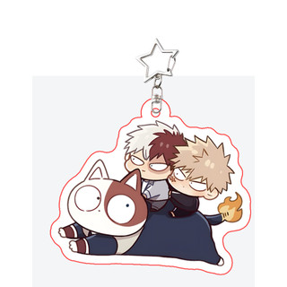 Bakudeku My Hero Academia Tododeku Keychain Q Version Lovely Couple Fan Gift Bag Charms Key Chain Pendant